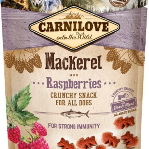 Carnilove - Biscuit Crunchy Maquereau et Framboise 200G