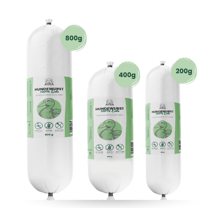 Saucisson pour chien – Canard