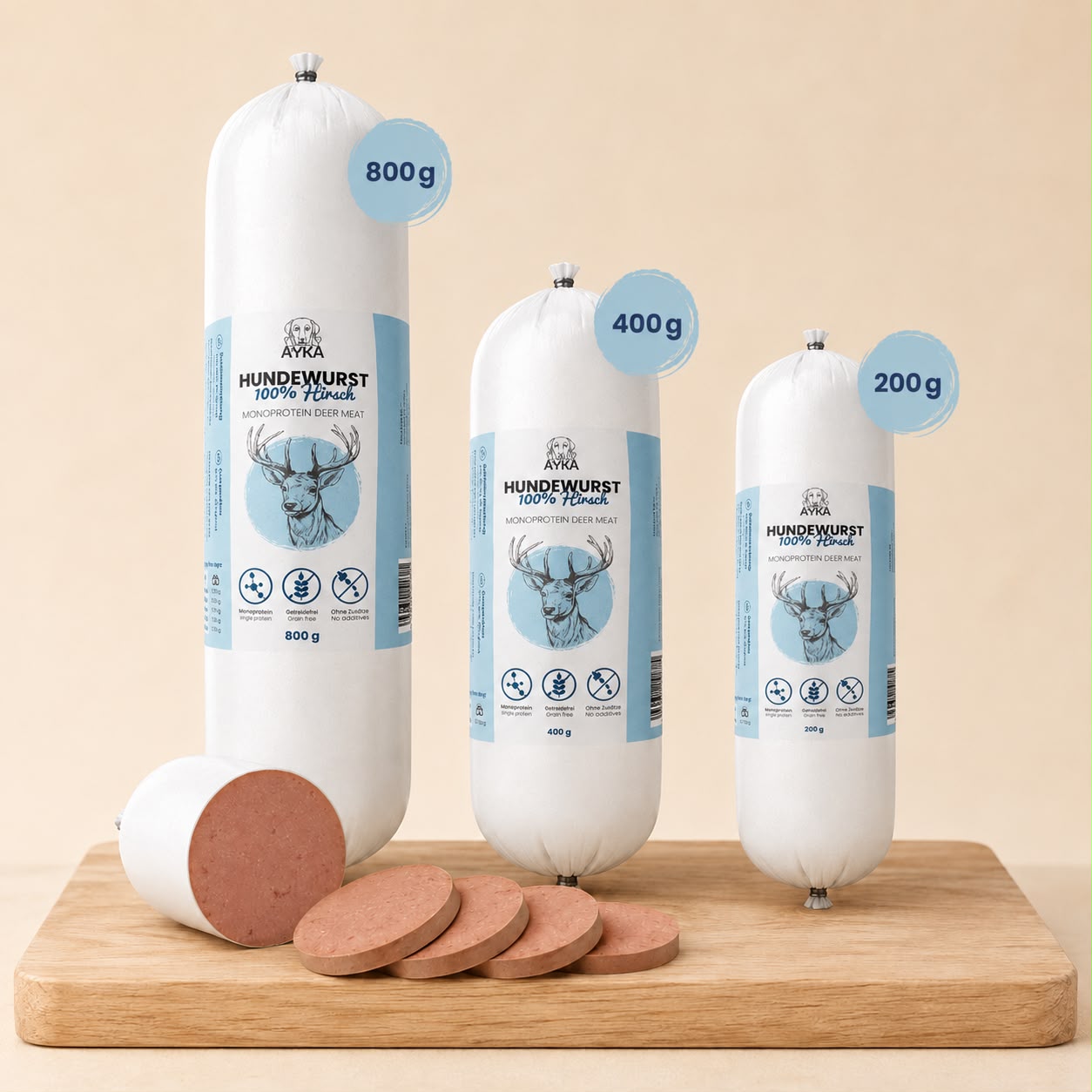 Saucisson pour chien – Cerf