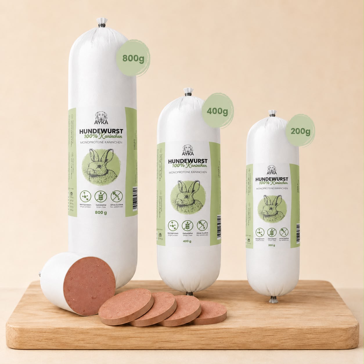 Saucisson pour chien – Lapin