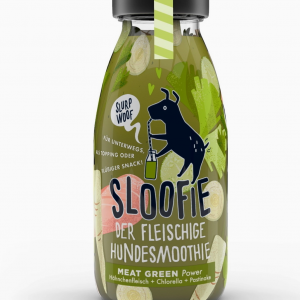 Sloofie Green – Smoothie au poulet et légumes pour chien 250 ml (Lot de 3)
