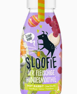 Sloofie Hot Rabbit – Smoothie au lapin pour chien 250 ml (Lot de 3)