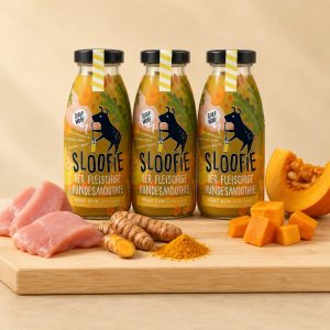 Sloofie Meat Sun – Smoothie à la dinde et aux légumes pour chien 250 ml (Lot de 3)
