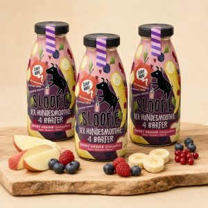 Sloofie Sweet Veggie – Smoothie aux fruits pour chien 250 ml (Lot de 3)