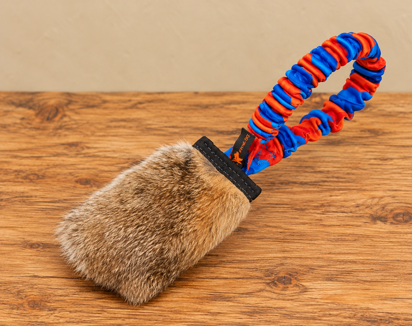 Mini Tug en peau de lapin avec poignée élastique